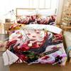Impression 3D Anime Nakiri Ayame Ensemble de Literie Housse de Couette Ensemble de Lit Housse de Couette Taie d'Oreiller Couette King Queen Size Garçons Adulte