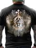 Men's Until I Said Amen Print Tee Casual Short Sleeve Spring Summer Fall Gift T-Shirt