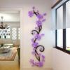 DIY 3D Acrylic Crystal Wall Stickers Living Room Bedroom TV Background Home Romancehouse