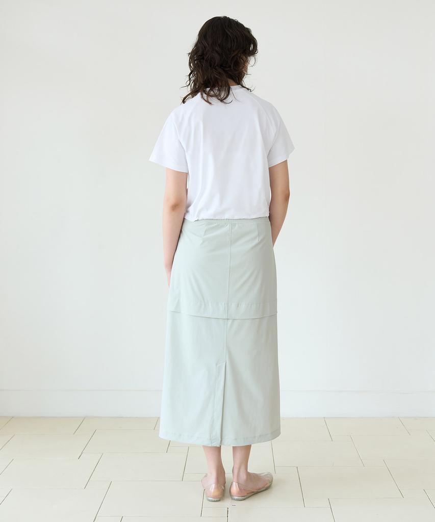 COVERNAT WOMAN Ice String Crop Short Sleeve Tee White