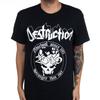 Heißes DESTRUCTION Band Grafik Baumwoll T-Shirt Unisex Sommer Kurzarm Modemarke T-Shirt Luxus Lässig Vintage Retro Oberteil