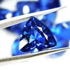 Natural Blue Tanzanite Loose Gemstone 8.16 Ct Trillion Cut for Jewelry Making and Gem Collections
