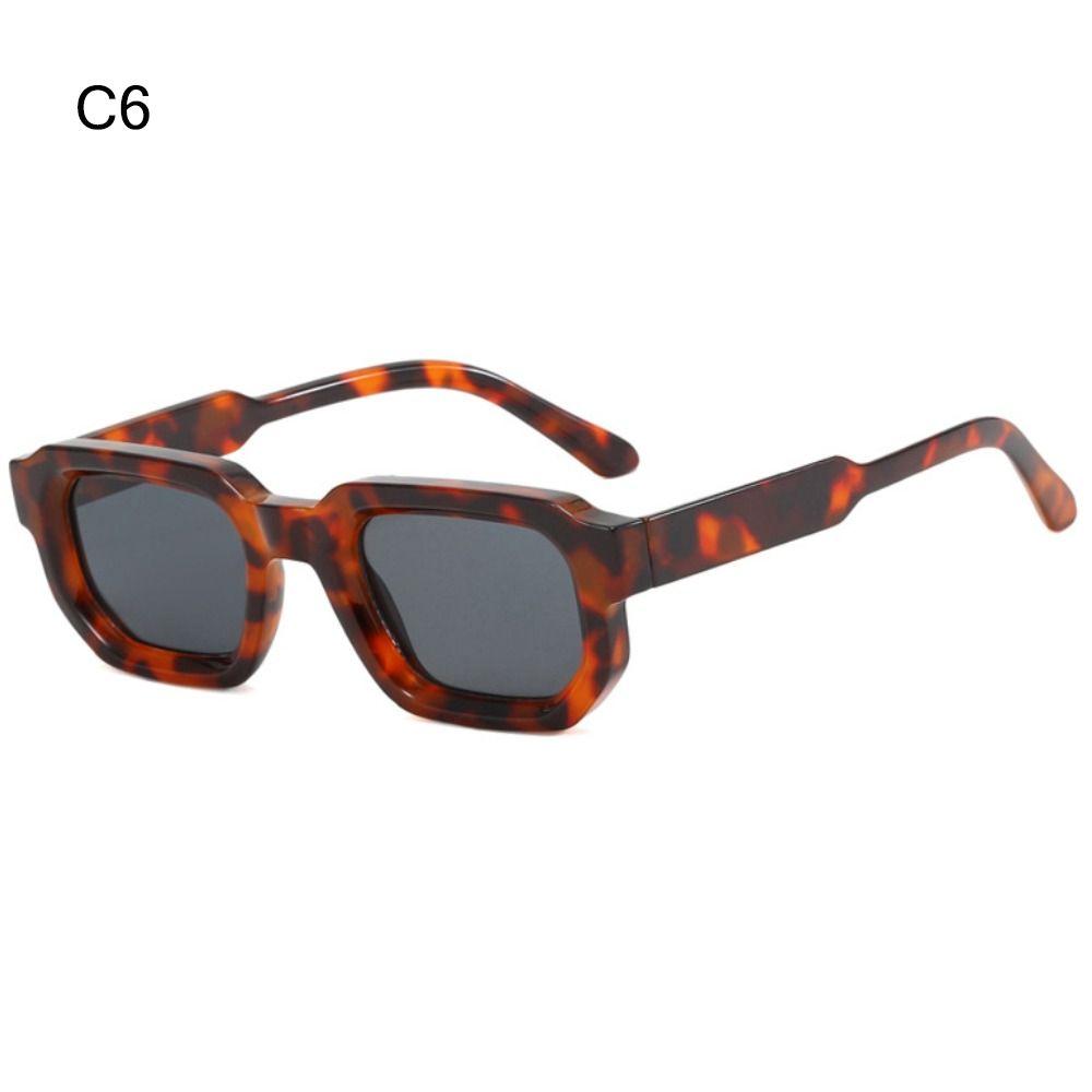 Trendige Uv400 Schutz Sonnenbrille mit quadratischem Rahmen Kleine Shades Punk Sonnenbrille für Damen & Herren