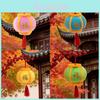 Chinese New Year Lantern Plush Toy With Pp Cotton Filling For Festive Home Decor