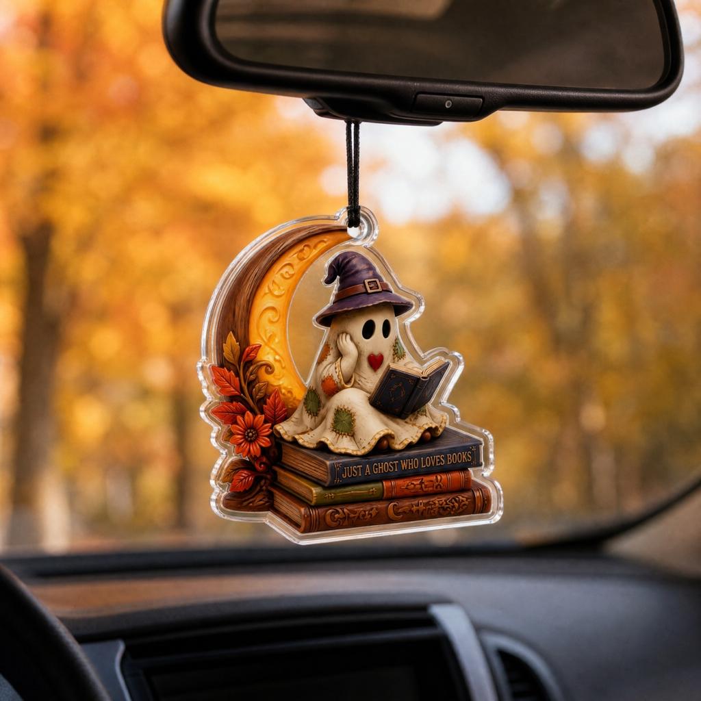 Halloween Acrylic Ornament Cute 2D Hanging Decoration for Party Favors and Home Decor