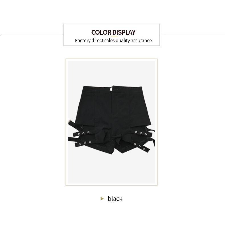 New Sexy Black High Waist Summer Shorts - Ladies' European & American Nightclub Style