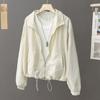 Women's Stand Collar Summer Sun Protection Clothing Long Sleeve Thin Jacket Coat Breathable Casual Loose Lightweight Outdoor Wear
