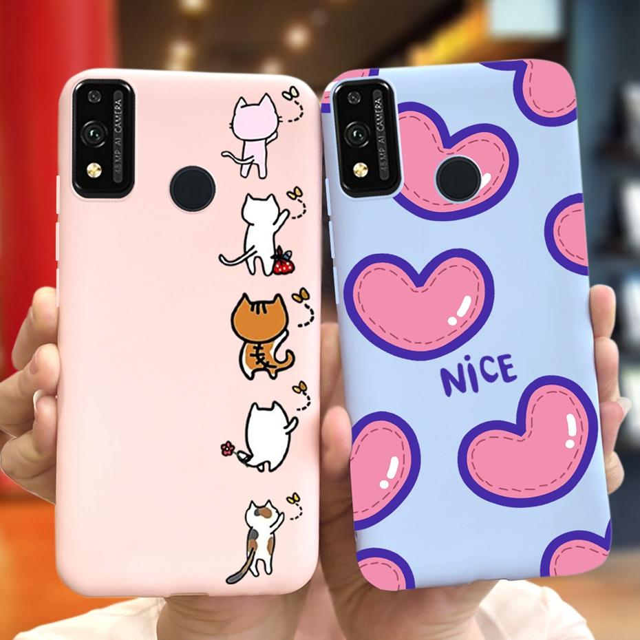 Für Honor 9X Lite JSN-L21 Handyhülle Honor 9X STK-LX1 Schöner Druck Macaron Silikon Weiche Hüllen Abdeckung Für Honor9X 9 X Lite