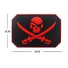 Pirate Skull Magic PVC Armband Sticker Badge