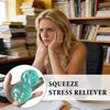 1/2 Pièces Boule Anti-Stress Plage Océan Soulagement de l'Anxiété Balle Transparente Jouet à Presser avec Coquillages à l'Intérieur Relaxation pour Travailleurs de Bureau Balle Sensorielle