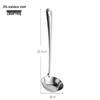 ZISIZ 304 Stainless Steel Flat-Bottom Soup Ladle Set