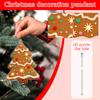 2D Christmas Decoration Pendant Christmas Tree Tag Theme Party Crafts Ornament