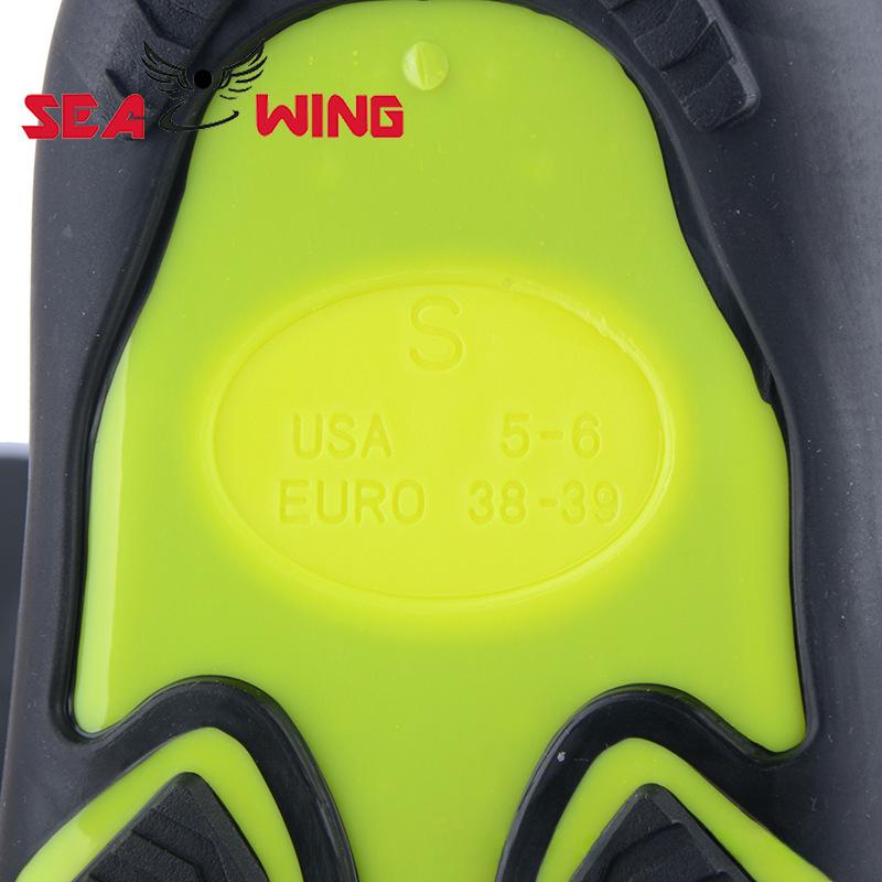 Adult Swimming Fins with TPR Heel, Short-Legged for Professional Training, Snorkeling, and Diving
