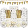 Happy Birthday Printing Dot Disposable Tableware Set Party Decoration For Kids