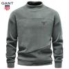 2026 New Men's Hoodie, Oval Fleece Semi High Neck Off Shoulder Men's Hoodie, Thickened Autumn and Winter Hoodie