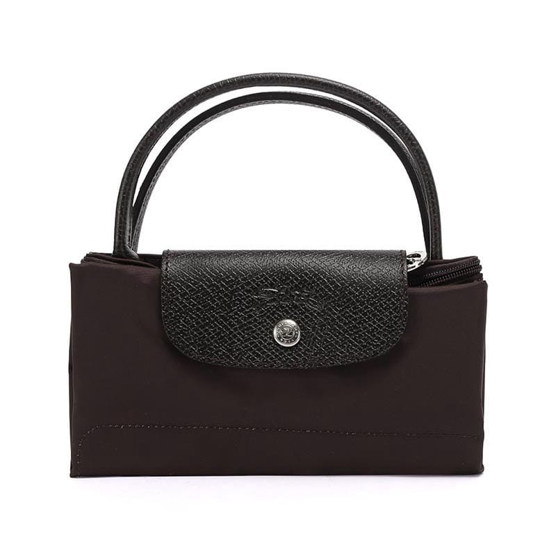 Longchamp Le Pliage Green Recycled Canvas Tote Handbag Small Women's Mocha 1621919002