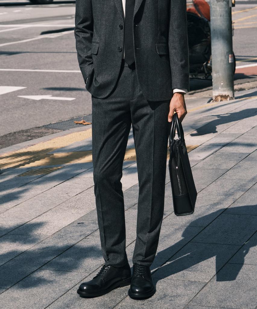 STCO Twill Brushed Setup Set_Charcoal Gray (Relaxed Fit)_Sejwd01Set (B Type)