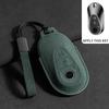 Étui Porte-Clés de Voiture en Cuir Daim pour Mercedes Benz Classe E W213 W205 E200 E260 E300 E320 AMG CLA 2018 2019 2020 Coque de Télécommande SL6