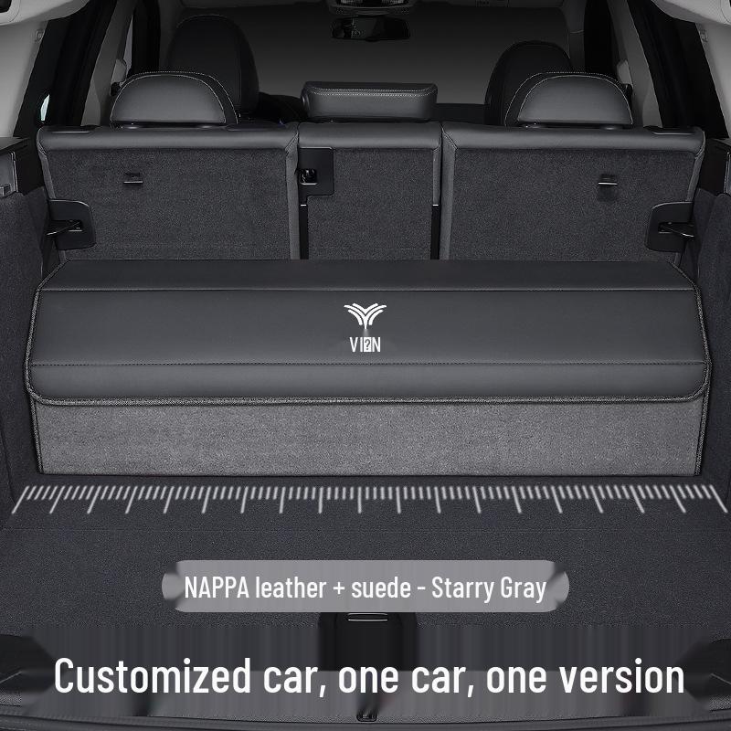 Nezha Car Trunk Dual-Color Leather Storage Box Organizer for N01, V, U Models
