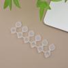 12-Color Acrylic Paint Strips with Plaster Doll for Kids DIY Graffiti, 3ml Each