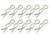 POSH FAITH Stainless Steel Beta Pin (10 Pieces) for 10mm