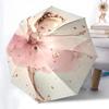 Parapluie Pliant Design Thème Ballet Mode Ouverture Automatique 8 Baleines en Fer Poignée en Plastique Pare-Soleil Pliable Parfait pour les Cadeaux de Noël