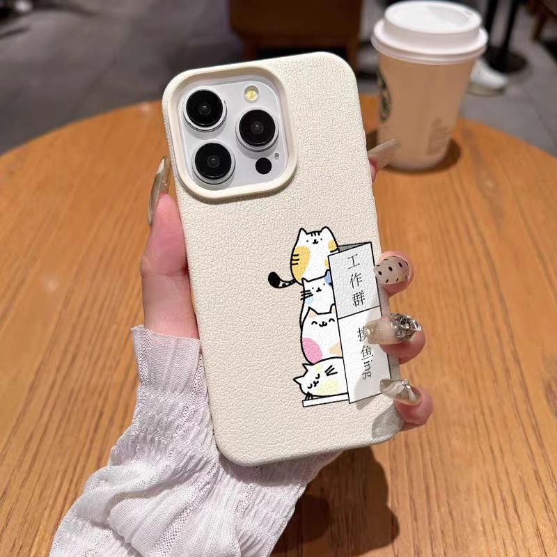 Cartoon Animals Suitable for Apple 16promax Mobile Phone Case IPhone 15 All Inclusive 14/13 Couples 12/11