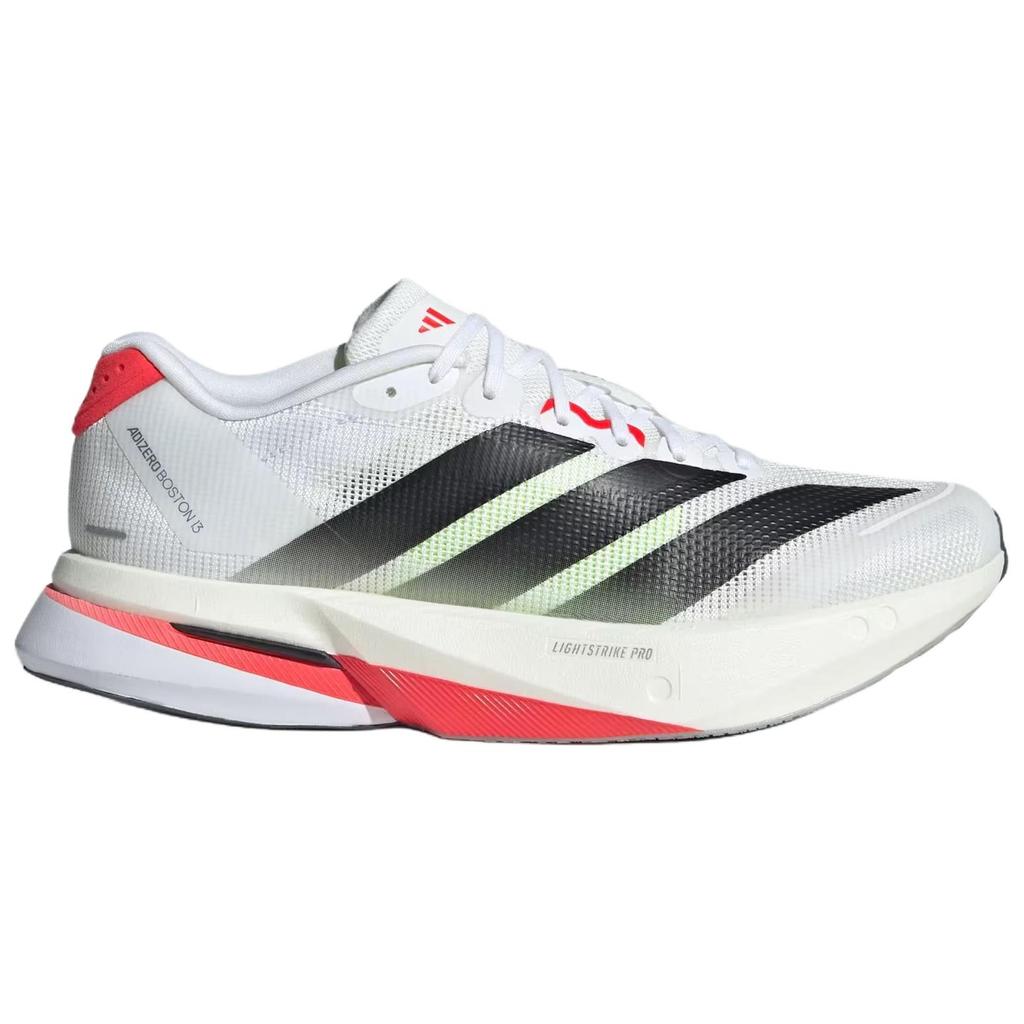 adidas Women's Adizero Boston 13 'White Black Lucid Red' Women's Sneakers JS4934