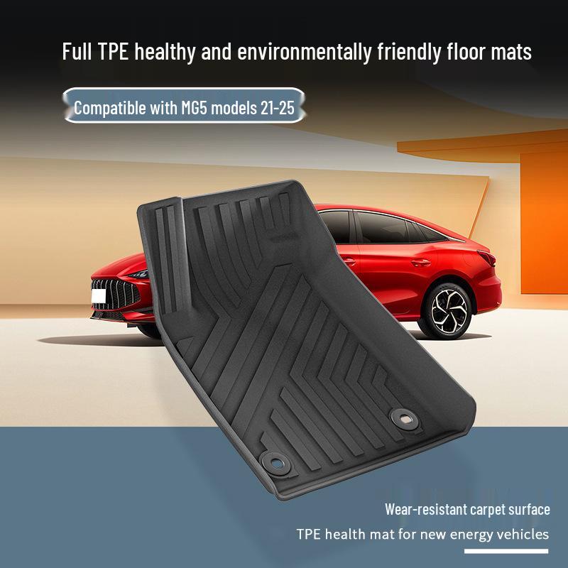 MG5 (2021-2025) Waterproof, Dirt-Resistant TPE Floor Mats and Custom Trunk Liners