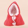 Vestiti per piccoli animali per pappagallo Costume invernale per uccelli Mantello caldo per pappagallo Scialle per animali domestici Cosplay Accessorio fotografico per pappagalli Parrocchetti ondulati