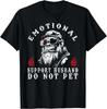 Emotional Support Husband Do Not Pet Funny Monkey Unisex T-Shirt
