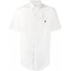 Polo FW22 Solid Oxford Short Sleeve Shirt Men Shirts White 710794605-002