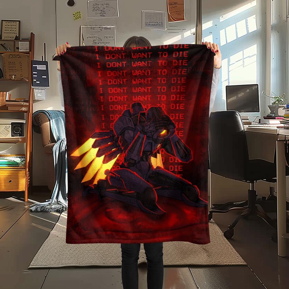 1PC ULTRAKILL Print Flannel Blanket, High Quality Comfortable for All Seasons, Home Decor, Warmth and Comfort, Perfect for Christmas Gifts
