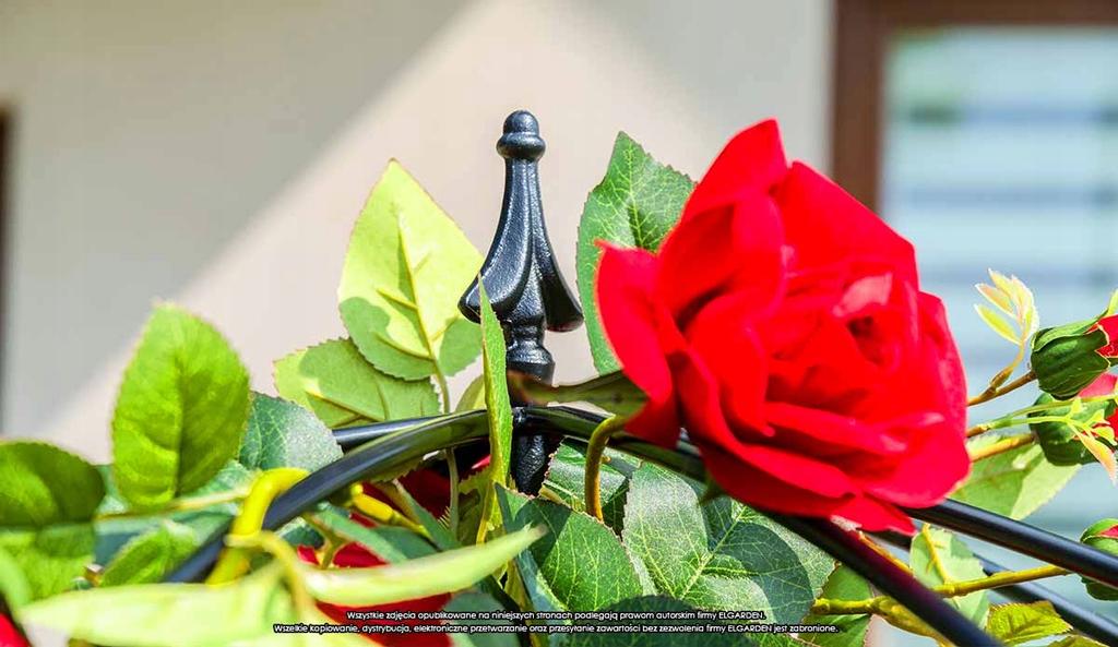 KADAX Garden Umbrella Roses Vines Ivy 190 Cm