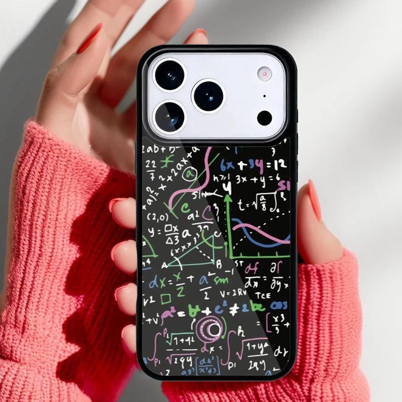 Funny Maths and Physics Design Phone Case for iPhone 17 16 15 14 13 Pro Max Back Cover for 12 11 Pro Coque