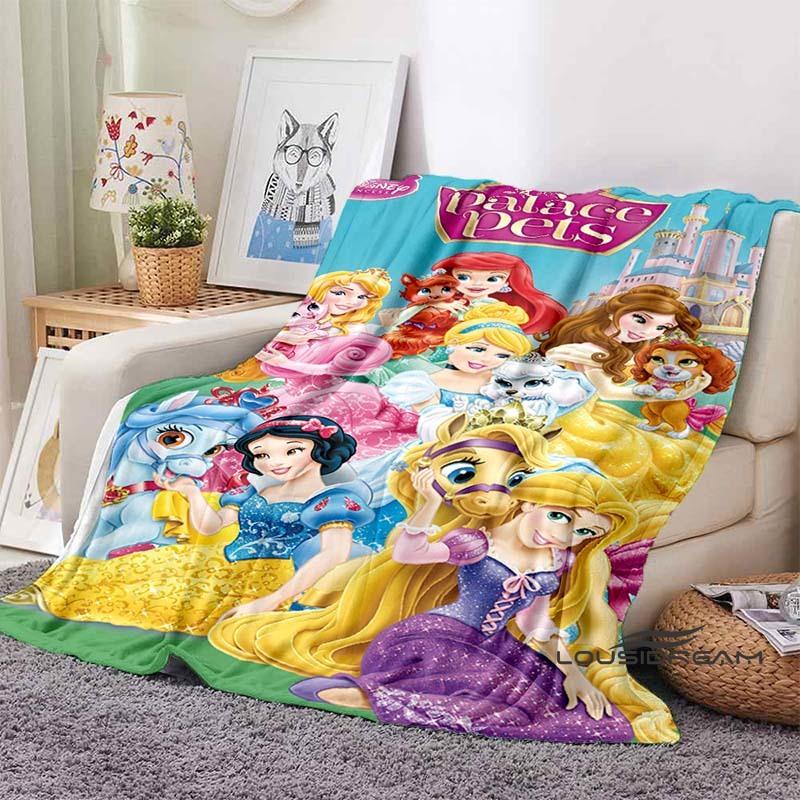 3D Printed Disney Princess Cartoon Blanket, Suitable for All Seasons, Wearable By Children and Adults, A Luxurious Gift Choice.
