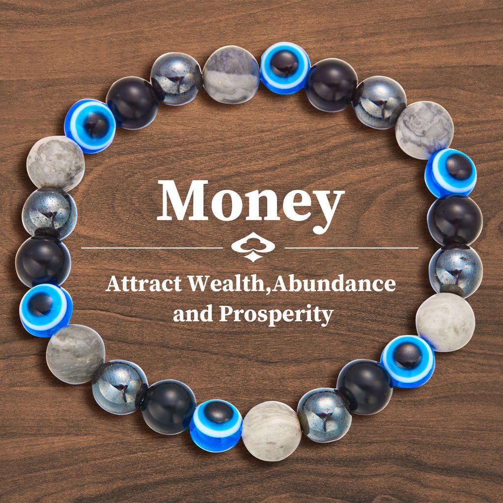 New Trendy Natural Stone Bracelet for Women Men Attract Good Luck Money Health Meaning Bracelet Friendship Jewelry Gift