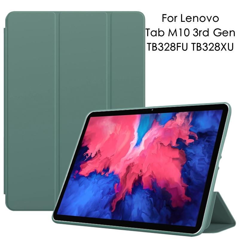 Voor Lenovo Tab M10 3e Generatie 10.1 Hoesje TB328FU TB328XU Zacht Siliconen Achterstandaard Funda Voor Tab M10 Gen 3 Gen3 10.1 Tablet Cover Capa