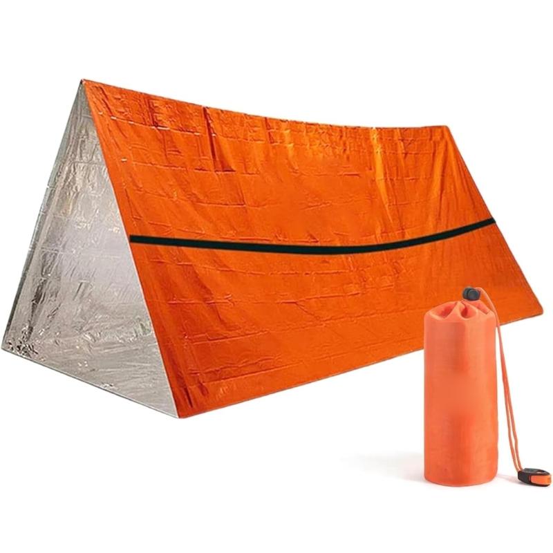 Strong Water Resistant Emergency Tube Tent With 5.5M Rope For Quick Assembly In Emergency instances
