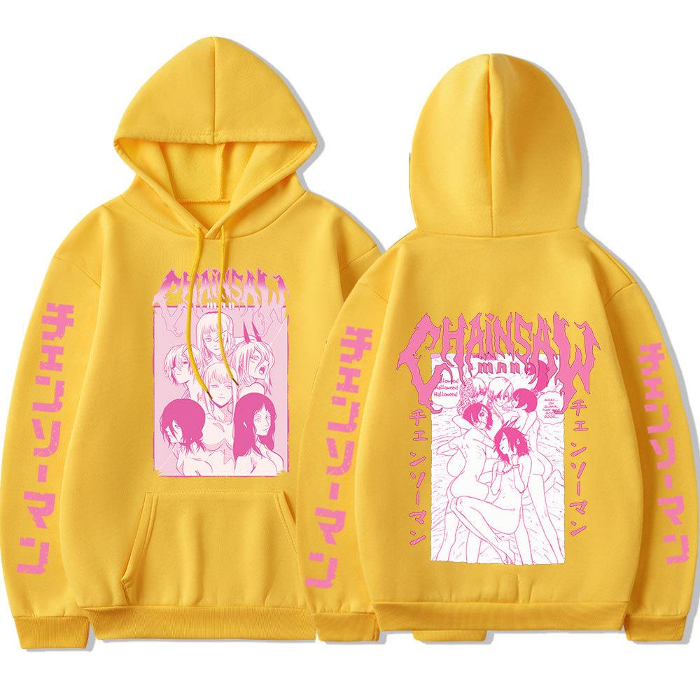 New Animation Peripheral Printing Men'S And Women'S Trendy Brand Loose Casual Men'S Hooded Sweater