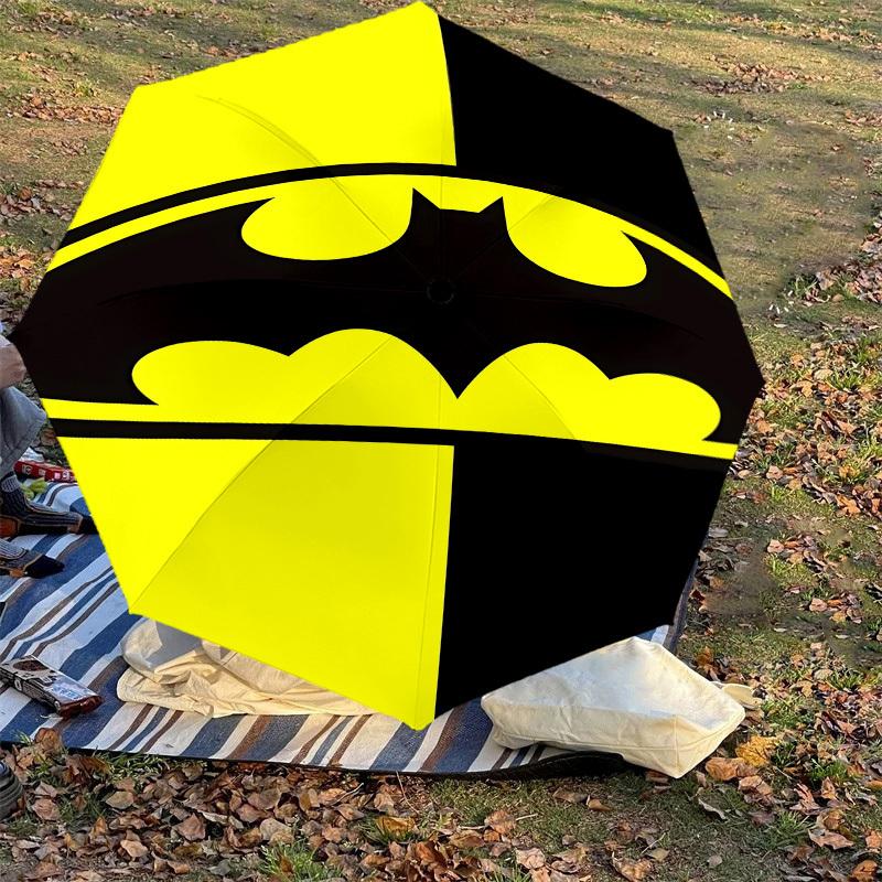 1PC Batman Logo Umbrella-8-Rib Reinforced, Automatic Open, Lightweight & Durable, Cute Fashion Accessory for Outdoor, D2661
