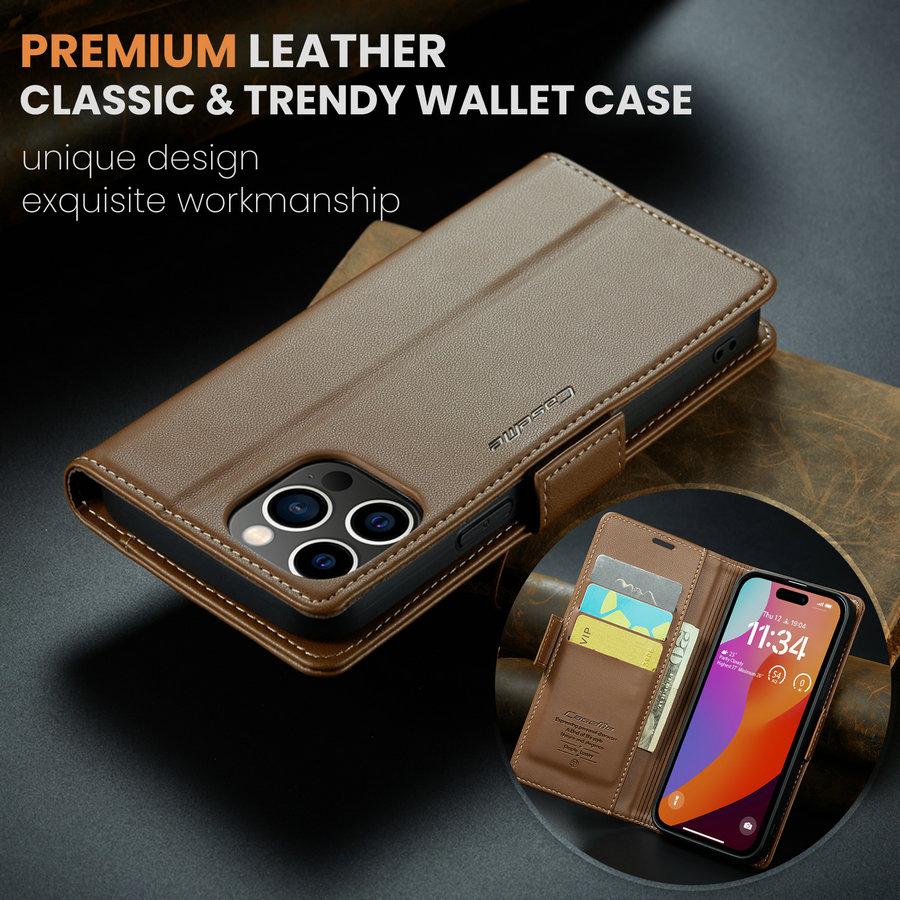 CaseMe Wallet Leather Case for iPhone 15 Pro Max 15 Plus 14 Pro Max 13 12 11 Book Wallet Case Magnetic Phone Case for iPhone 15