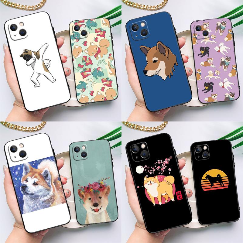 Animal Cartoon Akita Dog Case For Samsung Galaxy A17 A06 A16 A26 A36 A56 A55 A35 A15 A32 A52 A13 A33 A53 A14 A34 A54