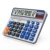 Pendancy Large LCD Desktop 12 Large Large Stylish Solar Powered Calculator Calculator, Extra-Large 5-inch Calculator, Digits, Characters, Buttons,