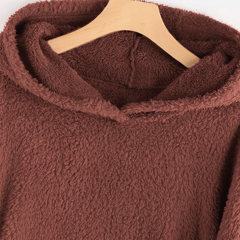Podzimní Streetová Móda Sametové Dámské Volné Oblečení Zvířecí Vzor