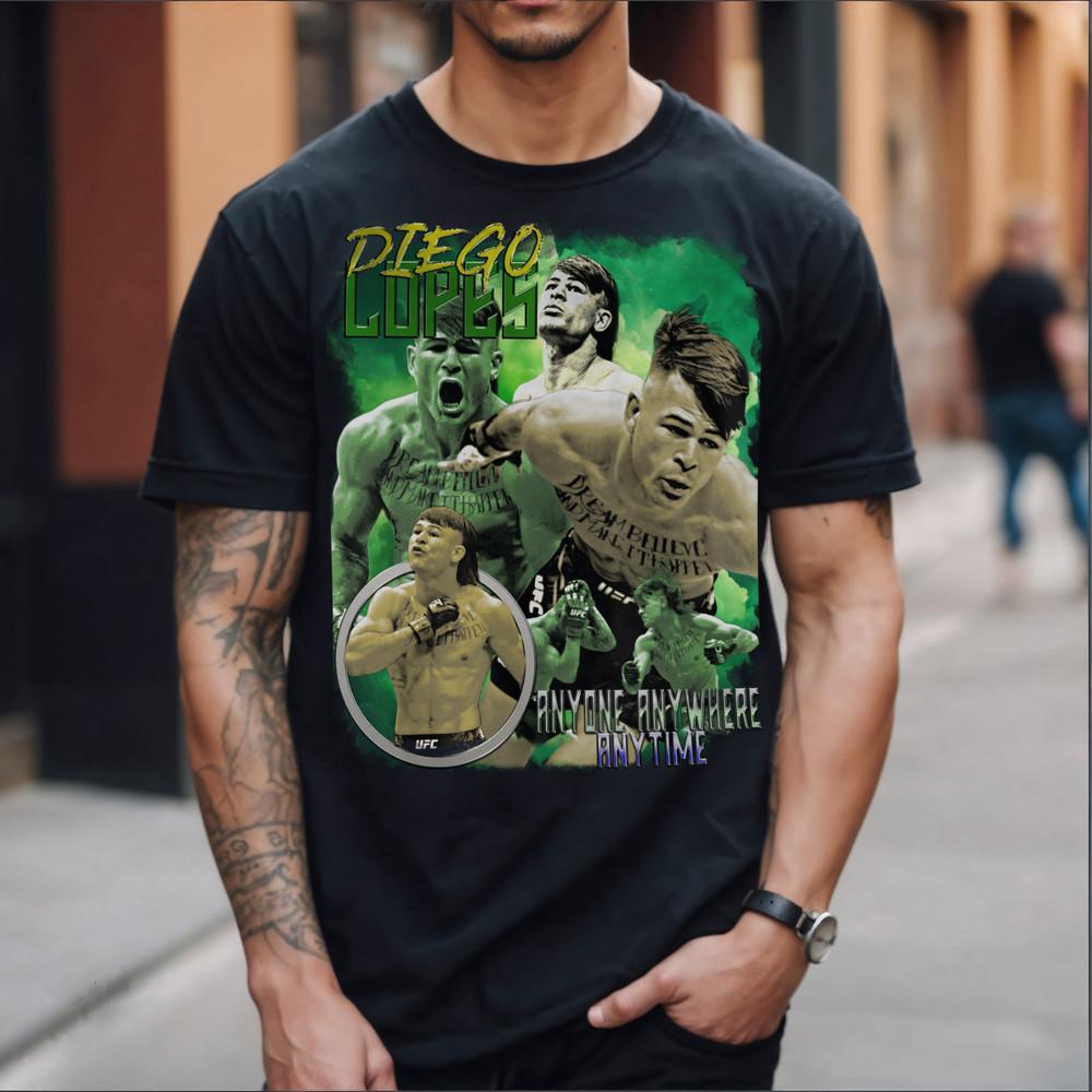 Diego Lopes Graphic T Shirt Fighter Warrior Vintage Streetwear Oversized Tee Unisex T-Shirt