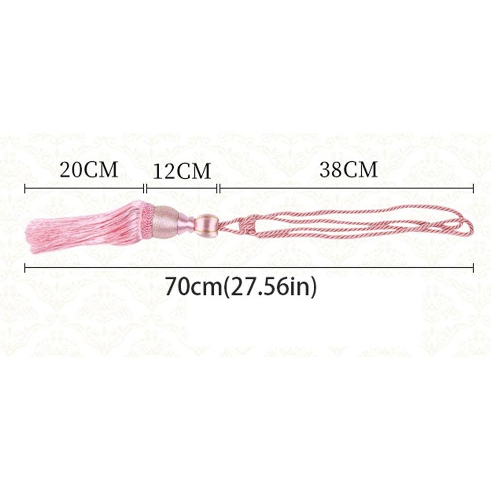 No Installation Curtain Tassels Tieback Punch-free Polyester Yarn Tassel Curtain Ties Gold Wire Hanging Ball Multicolor
