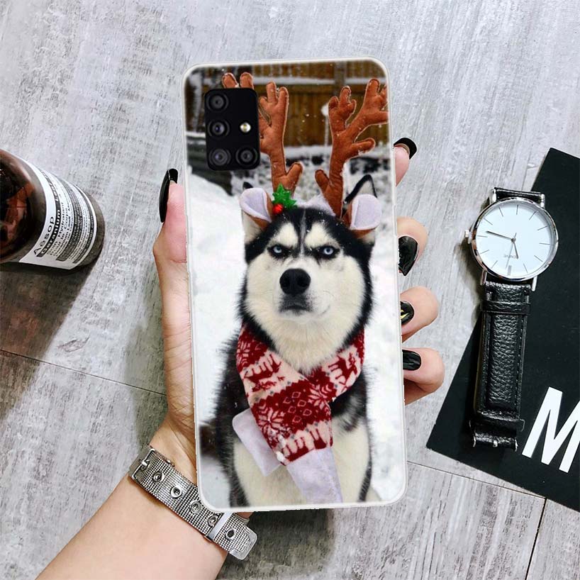 Sibirischer Husky Hund Handyhülle für Samsung Galaxy A12 A22 A32 A42 A52 A72 A51 A71 5G A41 A31 A21 A02S M12 M21 M31 M30S Hüllen