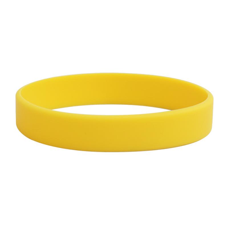 Silicone Rubber Wristband Flexible Wrist Band Cuff Bracelet Sports