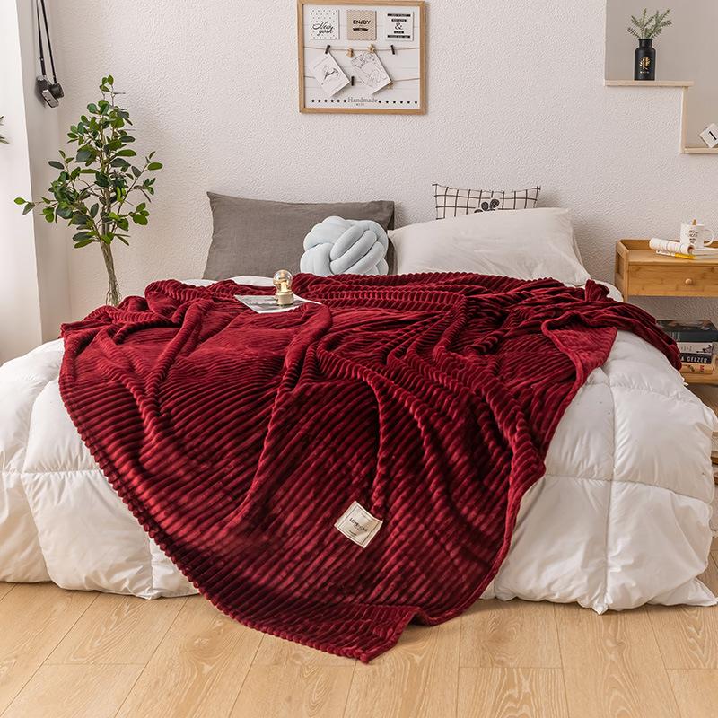 Bettdecke, grüne Farbe, weiche Flanelldecke, Einzelbett, Königin, König, warme Plaids für Betten, Mantas de Cama, Überwurfdecken
